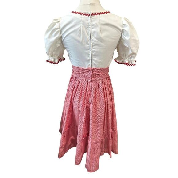 VTG 60s Dress Handmade Cottage Prairie Peasant Square Dance Western Girl’s SZ 6 - Picture 5 of 16